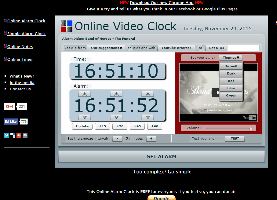 online clock website